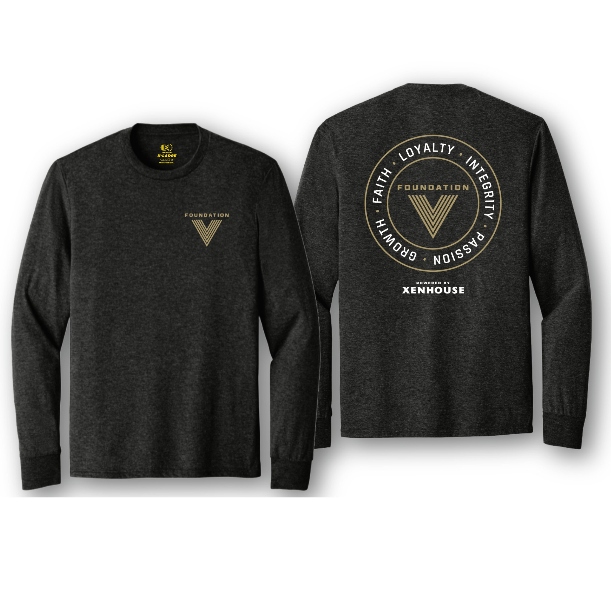 Xenhouse – Foundation V “Values” Tri-Blend Long Sleeve T