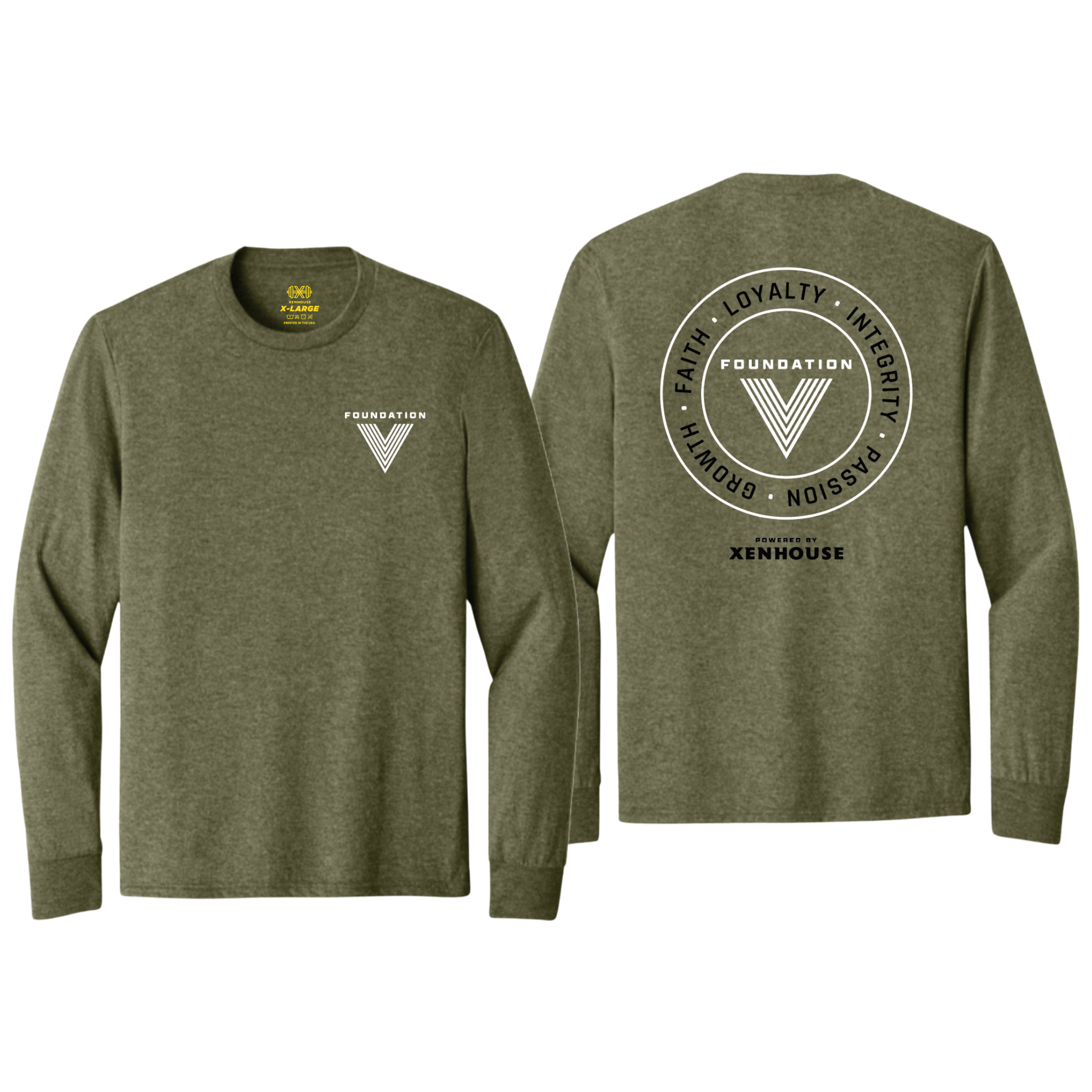 Xenhouse – Foundation V “Values” Tri-Blend Long Sleeve T